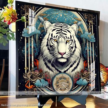 file tranh con giap trang tri con ho dan 0794