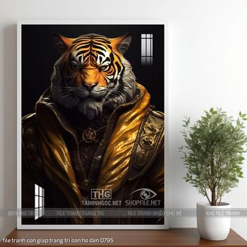 file tranh con giap trang tri con ho dan 0795