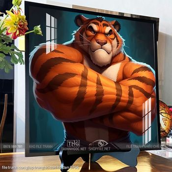 file tranh con giap trang tri con ho dan 0796