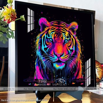 file tranh con giap trang tri con ho dan 0799