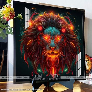 file tranh con giap trang tri con ho dan 0801