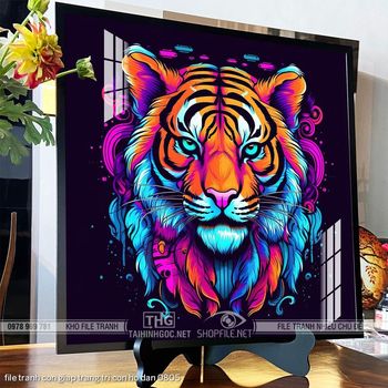 file tranh con giap trang tri con ho dan 0805