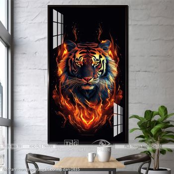 file tranh con giap trang tri con ho dan 0815