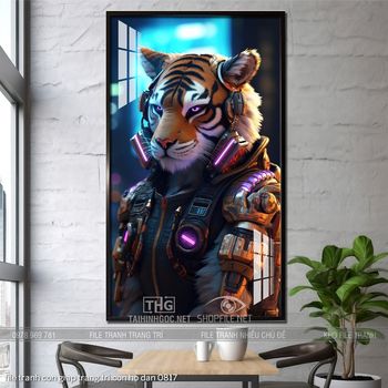 file tranh con giap trang tri con ho dan 0817