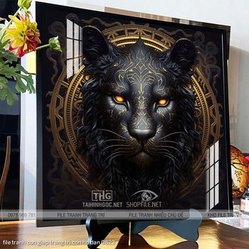 file tranh con giap trang tri con ho dan 0823