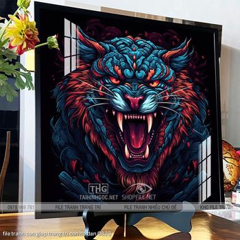 file tranh con giap trang tri con ho dan 0829