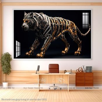 file tranh con giap trang tri con ho dan 0831