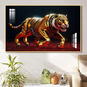 file tranh con giap trang tri con ho dan 0833