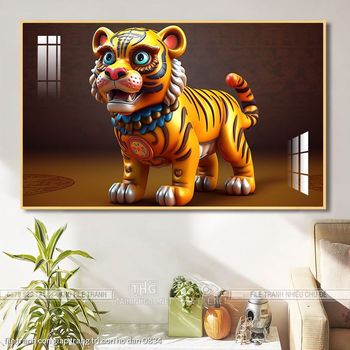 file tranh con giap trang tri con ho dan 0834