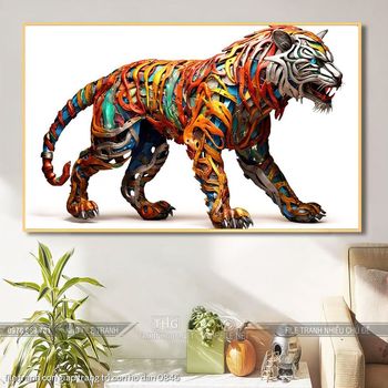 file tranh con giap trang tri con ho dan 0846