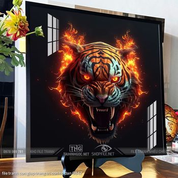 file tranh con giap trang tri con ho dan 0847