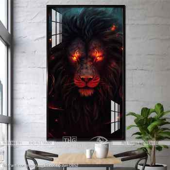 file tranh con giap trang tri con ho dan 0852