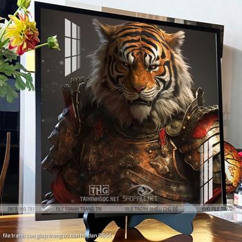 file tranh con giap trang tri con ho dan 0854