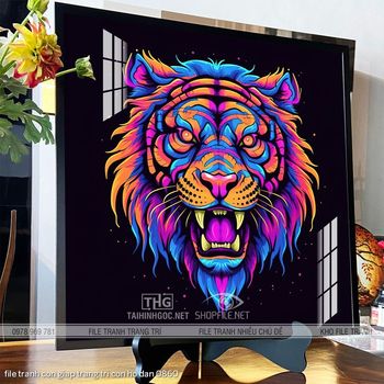 file tranh con giap trang tri con ho dan 0860