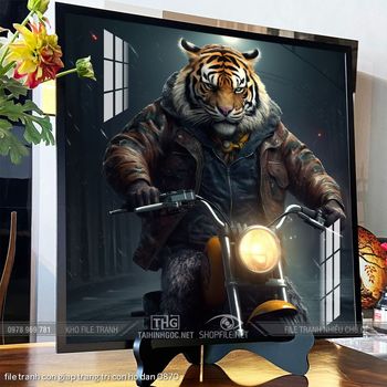 file tranh con giap trang tri con ho dan 0870