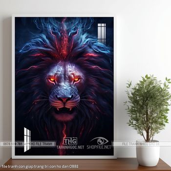 file tranh con giap trang tri con ho dan 0881