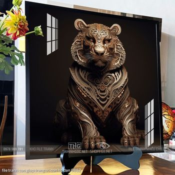 file tranh con giap trang tri con ho dan 0882