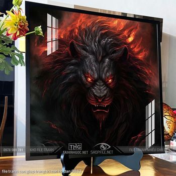 file tranh con giap trang tri con ho dan 0883