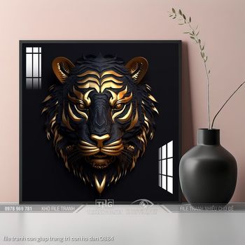 file tranh con giap trang tri con ho dan 0884