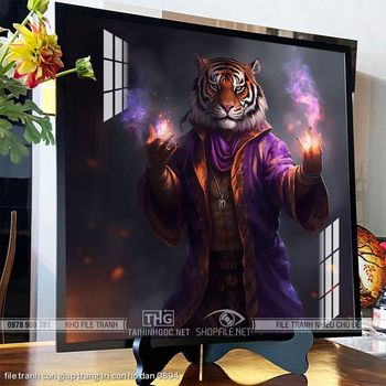 file tranh con giap trang tri con ho dan 0894