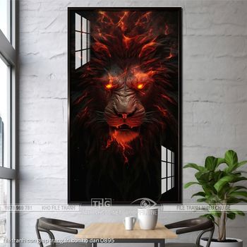 file tranh con giap trang tri con ho dan 0895