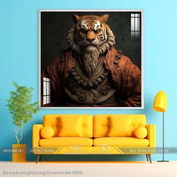 file tranh con giap trang tri con ho dan 0902