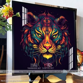 file tranh con giap trang tri con ho dan 0910