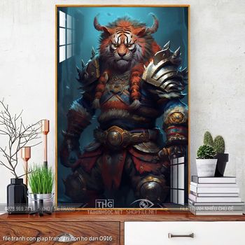 file tranh con giap trang tri con ho dan 0916