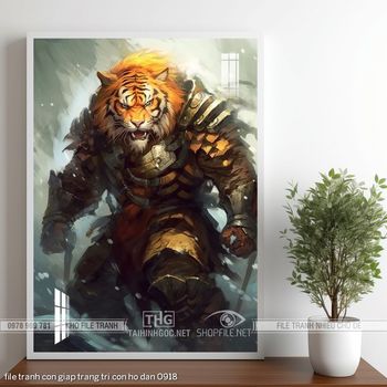 file tranh con giap trang tri con ho dan 0918