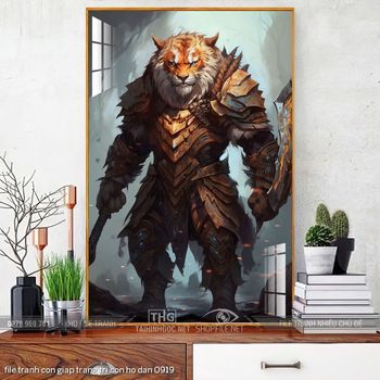 file tranh con giap trang tri con ho dan 0919