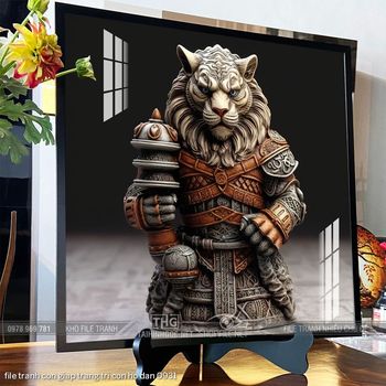 file tranh con giap trang tri con ho dan 0931