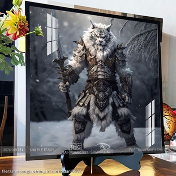 file tranh con giap trang tri con ho dan 0932