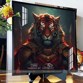 file tranh con giap trang tri con ho dan 0933