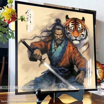 file tranh con giap trang tri con ho dan 0937