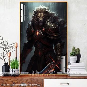 file tranh con giap trang tri con ho dan 0939