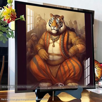 file tranh con giap trang tri con ho dan 0944