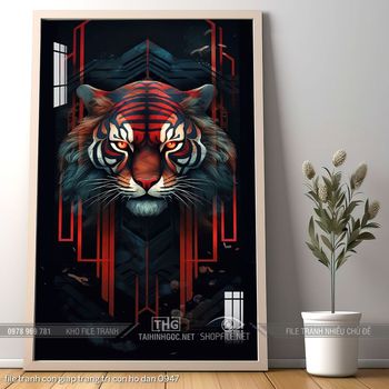 file tranh con giap trang tri con ho dan 0947