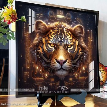 file tranh con giap trang tri con ho dan 0951