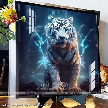 file tranh con giap trang tri con ho dan 0961