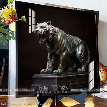 file tranh con giap trang tri con ho dan 0963