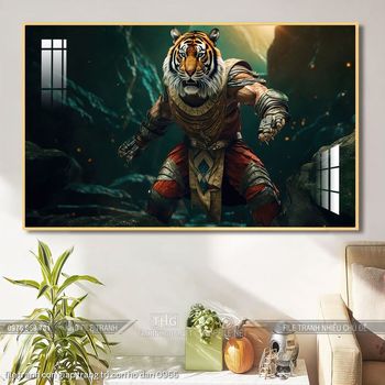 file tranh con giap trang tri con ho dan 0966