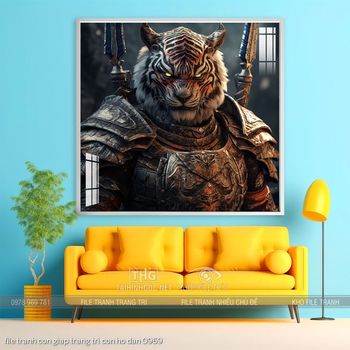 file tranh con giap trang tri con ho dan 0969