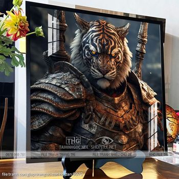 file tranh con giap trang tri con ho dan 0970