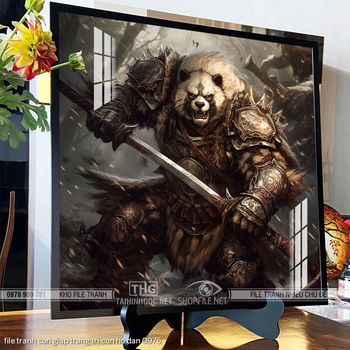 file tranh con giap trang tri con ho dan 0976