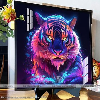 file tranh con giap trang tri con ho dan 0980