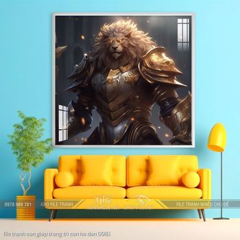 file tranh con giap trang tri con ho dan 0981