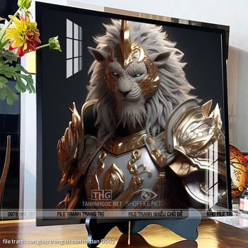 file tranh con giap trang tri con ho dan 0982