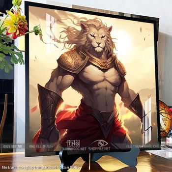 file tranh con giap trang tri con ho dan 0985