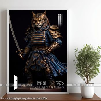 file tranh con giap trang tri con ho dan 0988