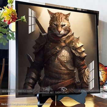 file tranh con giap trang tri con ho dan 0990